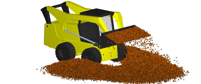 Bulk Material Simulation for Construction