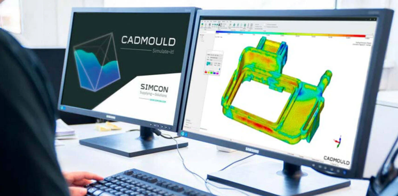 Simcon Cadmold Software in use on 2 screens