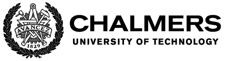 Chalmers logotype + avancez-emblem, right, black