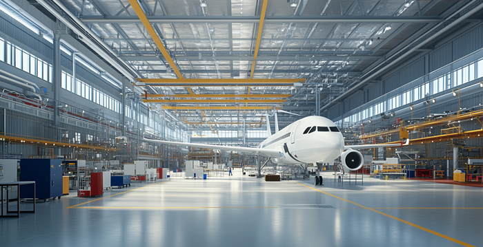 Aerospace factory supporting Altair’s MRO solution.